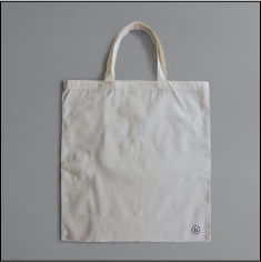 a white jute bag