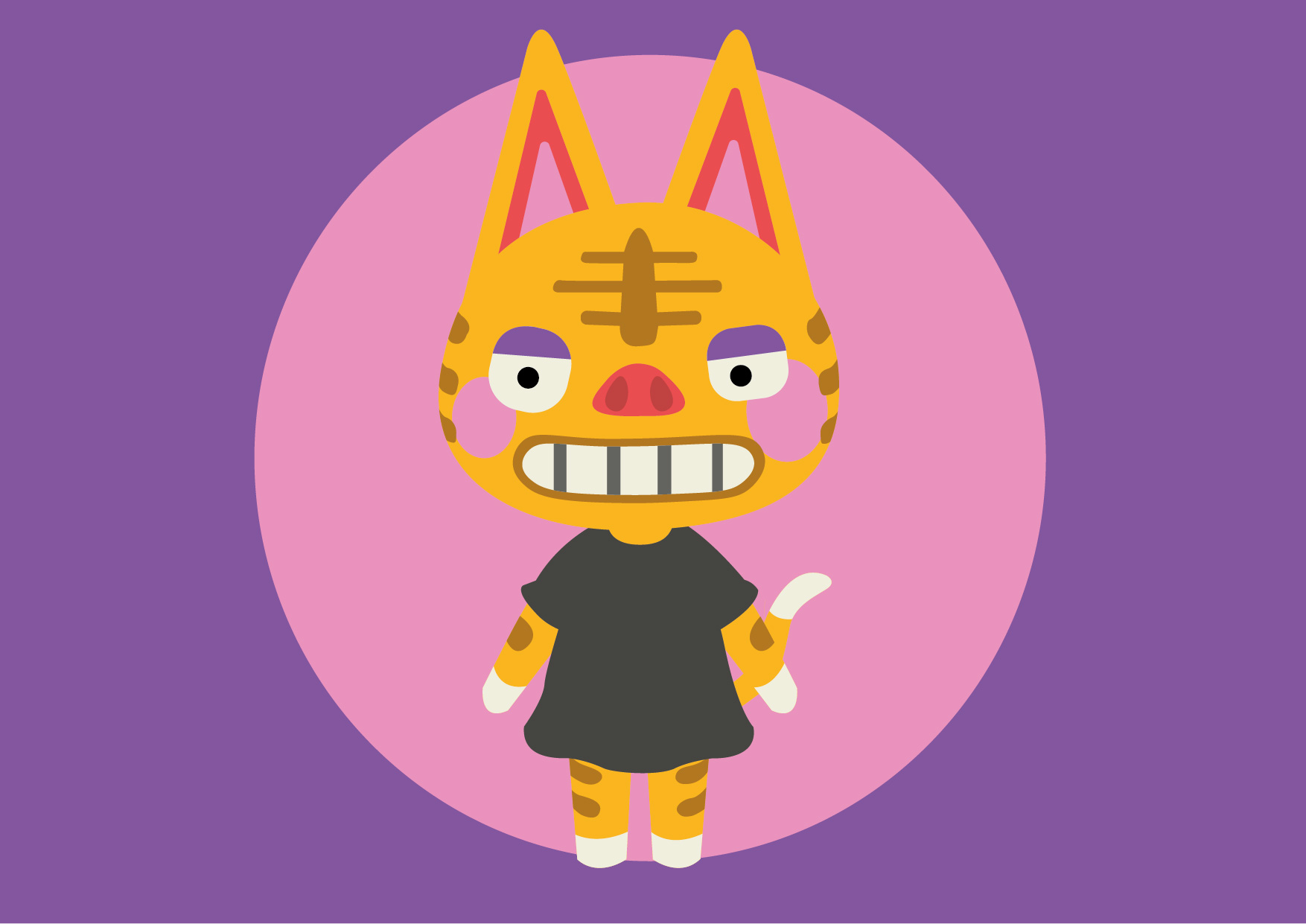 A cat, Tabby, from Animal Crossing