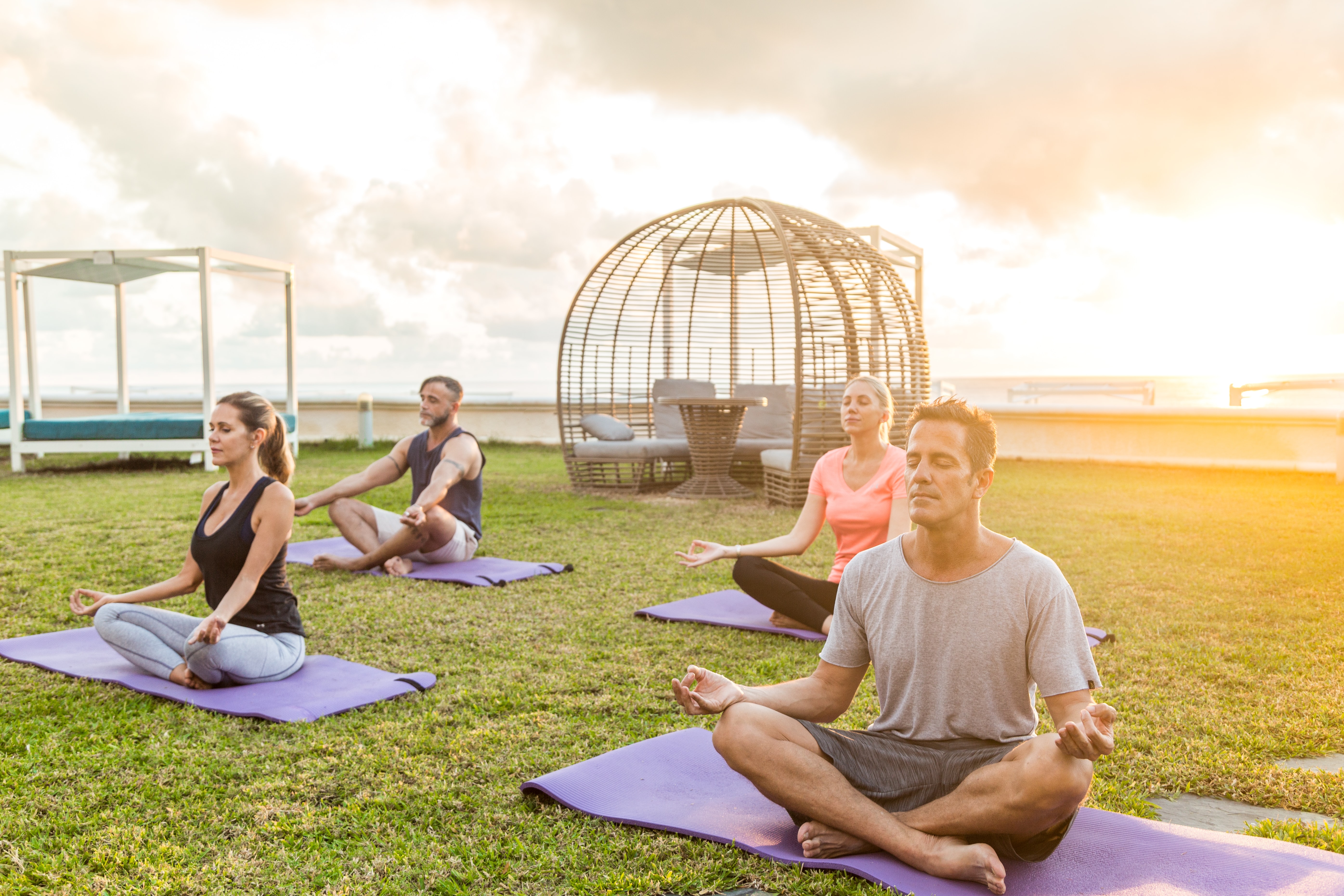 people doing jivamukti yoga